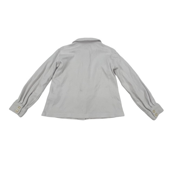 Lands End White Long Sleeve Peter Pan Collar Button Up Shirt Size 4 Girl’s - Picture 3 of 7